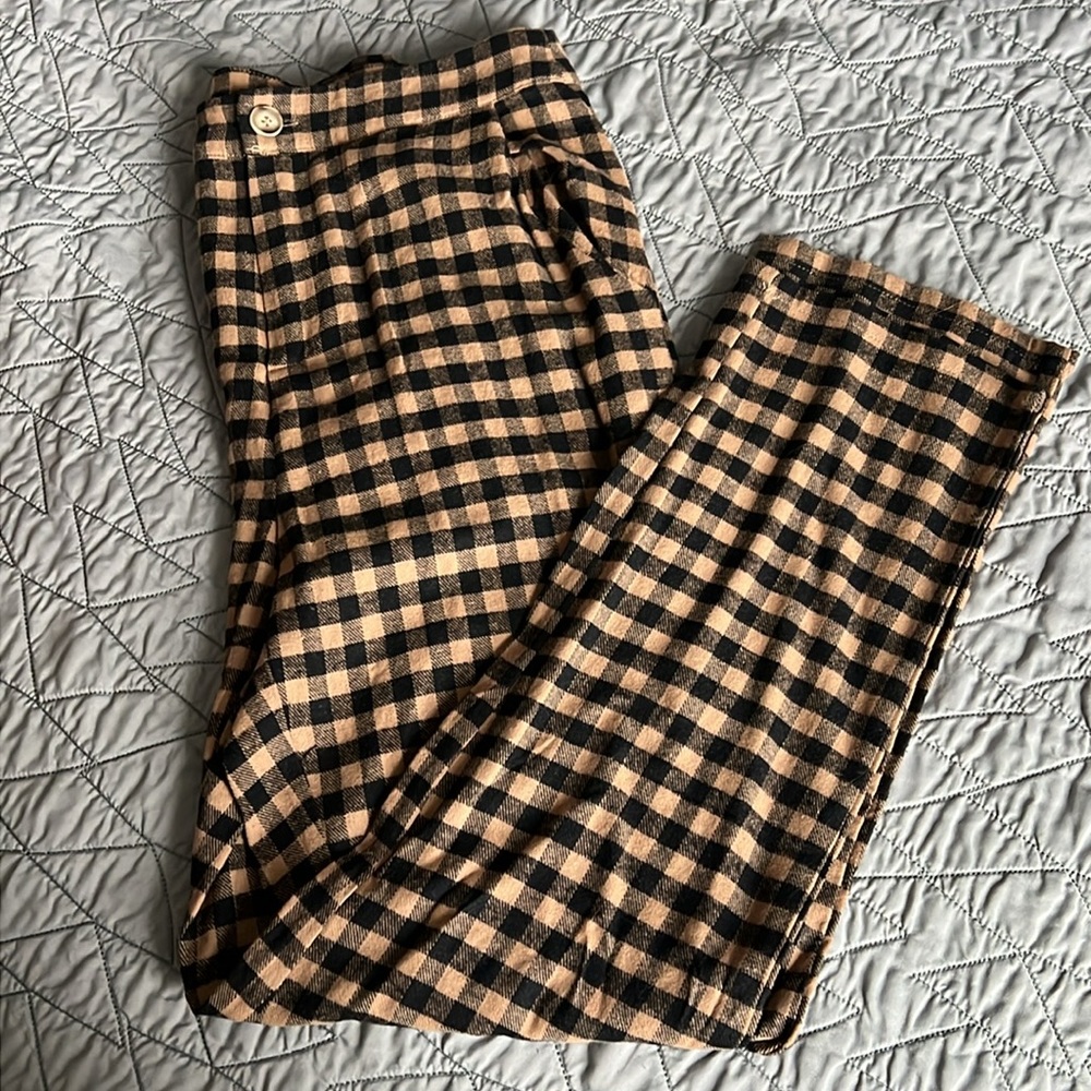 12th Tribe X Salty Blonde NWOT Bishop Check pants